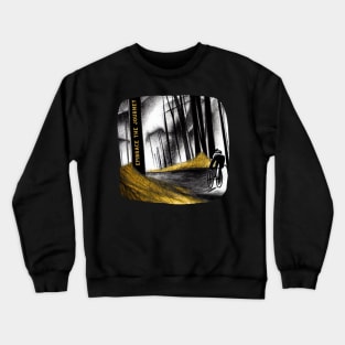 Gravel Bike Ride In The Forest Crewneck Sweatshirt